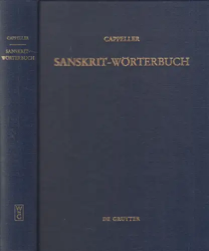 Buch: Sanskrit-Wörterbuch, Carl Cappeller, 1966, Walter de Gruyter Verlag
