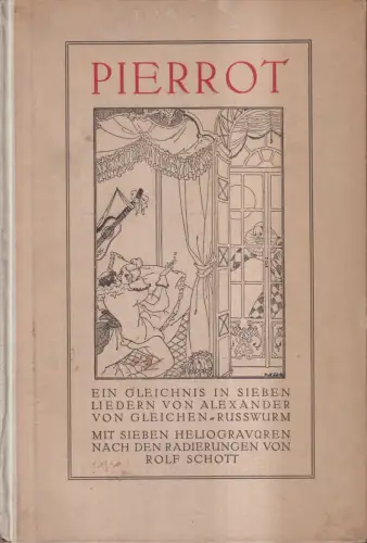 Buch: Pierrot - Ein Gleichnis in sieben Liedern, Gleichen-Rußwurm, Wunderlich