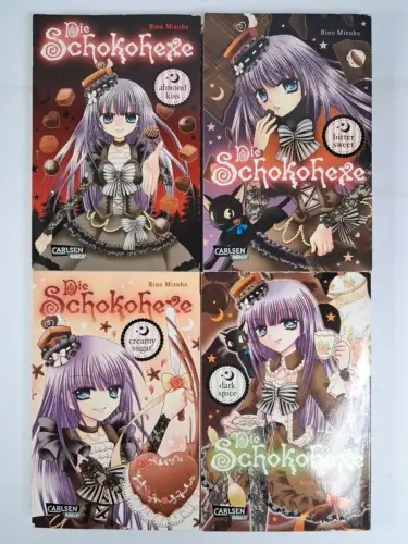 Manga: Die Schokohexe 1-4, Rino Mizuho, Carlsen Manga, 4 Bände, gebraucht, gut