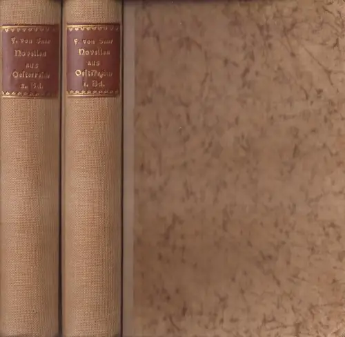 Buch: Novellen aus Österreich, 2 Bände, Ferdinand von Saar, 1904, G. Weiß Verlag