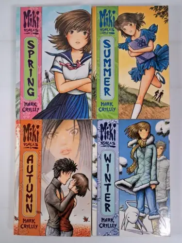 Manga: Miki Falls 1-4 - Spring, Summer, Autumn, Winter. Mark Crilley, Harper
