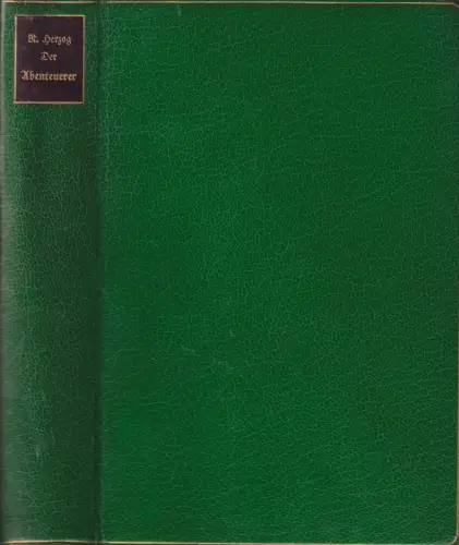 Buch: Der Abenteurer, Herzog, Rudolf, 1907, J. G. Cotta'sche Buchhandlung, gut