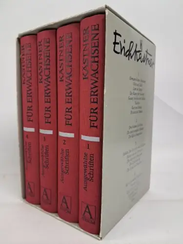 Buch: Kästner für Erwachsene 1-4, Erich Kästner, Atrium Verlag, 4 Bände