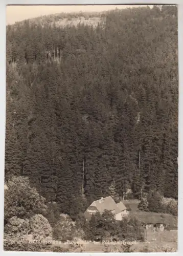 AK HO Gaststätte Putzmühle im Pöbeltal/Erzeb., 1964, A. & R. Adam, gelaufen