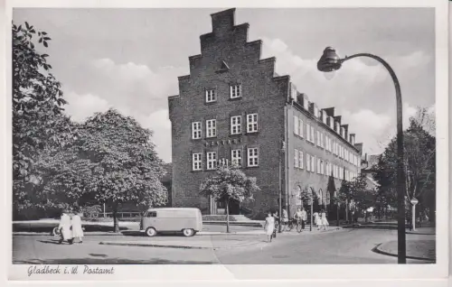 AK Gladbeck i. W. Postamt, Cramers Kunstanstalt, Postkarte, gebraucht, gut
