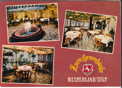 AK Zum Herrenhäuser. Westerland / Sylt, Schöning & Co., Postkarte, ungelaufen