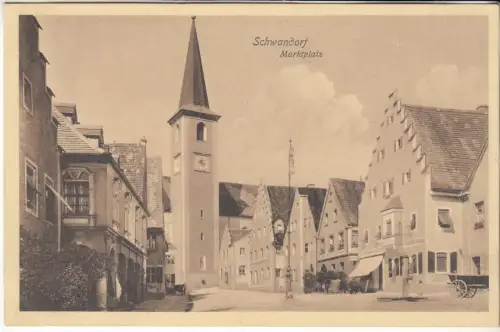 AK Schwandorf. Marktplatz, ca. 1910, Hans Knittl., Postkarte, ungelaufen