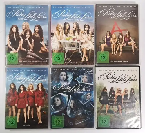 6 DVD-Boxen: Pretty Little Liars Staffel 1-6, Lucy Hale, Troian Bellisario