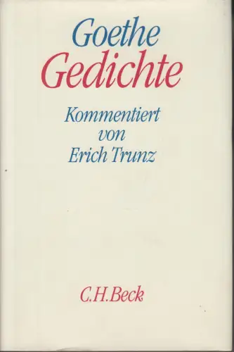 Buch: Gedichte, Goethe, Johann Wolfgang von. 1998, C. H. Beck, gebraucht, gut
