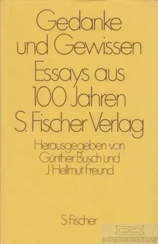 Buch: Gedanke und Gewissen, Busch, Günther / Freund, J. Hellmut, gebraucht, gut