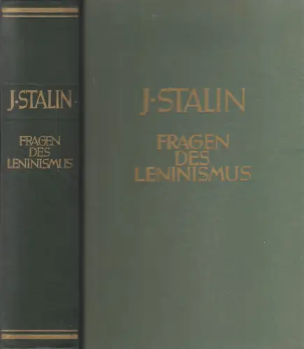 Buch: Fragen des Leninismus, J. Stalin. 1952, Dietz Verlag, gebraucht, gut