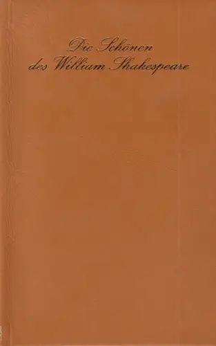 Die Schönen des William Shakespeare, Shakespeare, W., 1982, Verlag für die Frau
