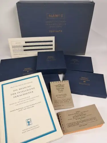 Box HAWIE Hamburg-Wechsler-Intelligenztest für Erwachsene, Wechsler, 1961, Huber