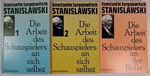 Buch: Die Arbeit des Schauspielers an sich selbst / Rolle, Stanislawski. 3 Bände