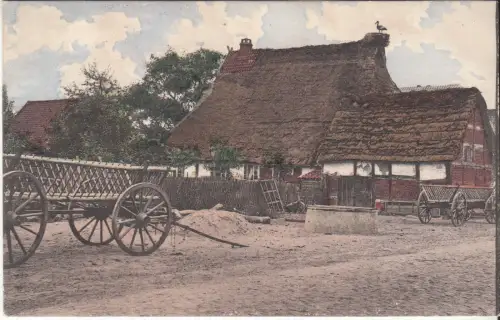 AK Bauernhaus in Niedersachsen, um 1900, Welt-Sport, Paul Feldheim, Postkarte