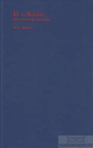 Buch: Sämtliche Werke IV/2, Kleist, Heinrich von. 1999, gebraucht, sehr gut