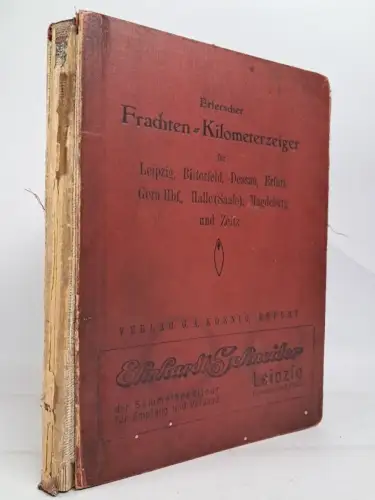 Buch: Erlerscher Frachten-Kilometerzeiger, Ehrhardt Schneider, G. A. Koenig
