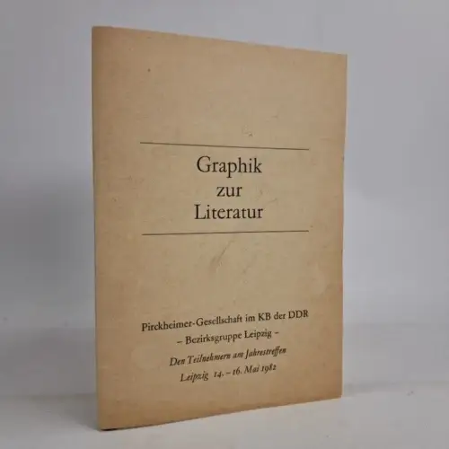 Mappe: Grafik zur Literatur, Pirckheimer Gesellschaft, 8 Original-Grafiken