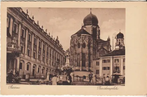 AK Passau. Residenzplatz, Alleinverlag A. Alt, Photohaus, Postkarte, gut