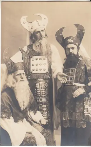 AK Passionsspiele Selzach 1927. Hohepriester: Annas, Kaiphas, Nathanael