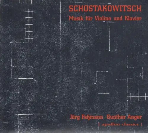 CD: Schostakowitsch, Musik Für Violine und Klavier, 2004, Faßmann, Anger