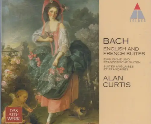 CD-Box: Bach, English and French Suites, 1996, Alan Curtis, 3 CDs, Teldec