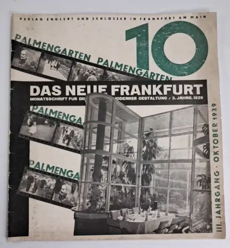 Das Neue Frankfurt 3. Jahrgang Oktober 1923, Monatsschrift, Englert & Schlosser
