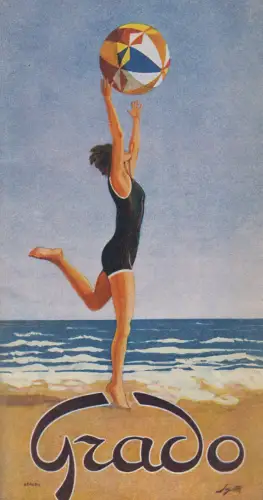 Prospekt: Grado, 1930, Calcografie del "Gazzettino", Venezia, gebraucht, gut