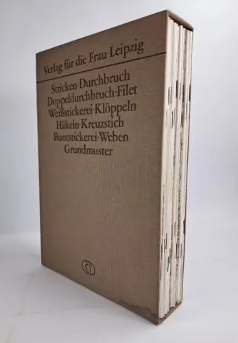 11 Hefte im Schuber: Handarbeitstechniken, Verlag für die Frau, komplett!