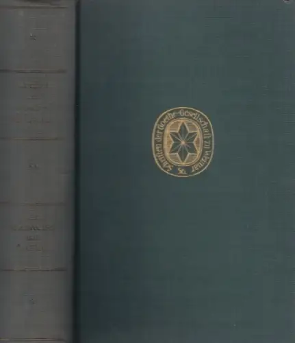 Buch: Goethes Briefwechsel mit Christian Gottlob Voigt. Band IV, Huschke. 1962