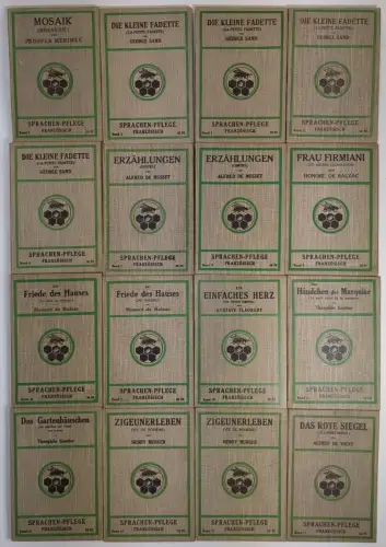 16x Sprachen-Pflege Französisch Nr. 2-17, Gautier, Merimee, Musset, Vigny ...