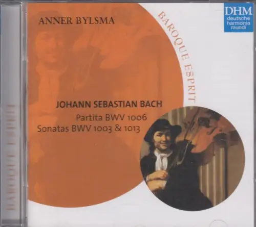 CD: Bach, Partita BWV 1006 / Sonatas BWV 1003, 1013, 2002, Anner Bylsma