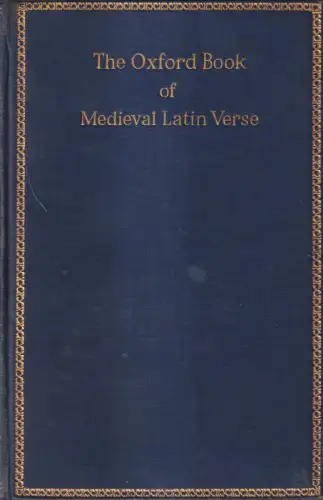 Buch: The Oxford Book Of Medieval Latin Verse, Stephen Gaselee, 1928, Clarendon