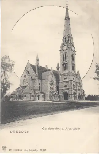 AK Dresden. Garnisonkirche, Albertstadt, um 1900, Dr. Trenkler Co., ungelaufen