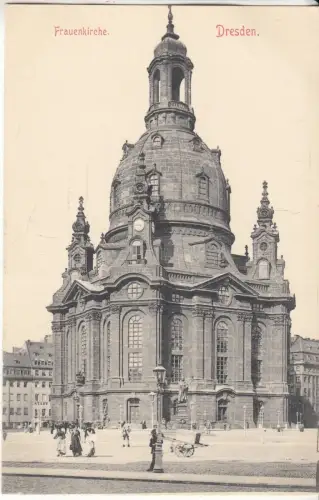 AK Frauenkirche. Dresden, um 1900, Postkarte, ungelaufen, gebraucht, gut