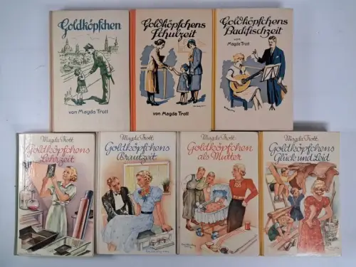 Buch: Goldköpfchen Band 1-7, Magda Trott, Leipziger Graphische Werke, 7 Bände