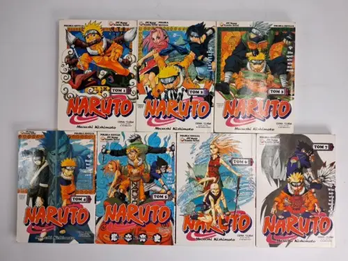 Manga: Naruto 1-7, Masashi Kishimoto, JPF Manga, polnische Ausgabe, 7 Bände