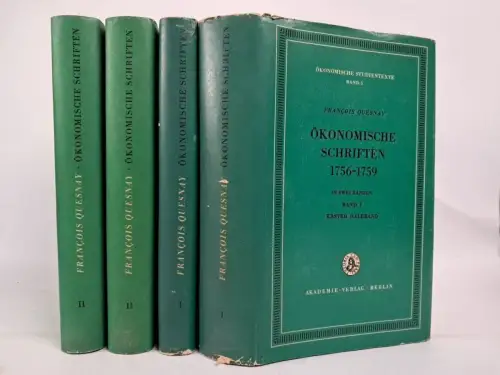 Buch: Ökonomische Schriften - 4 Bände, Francois Quesnay, 1971, Akademie-Verlag