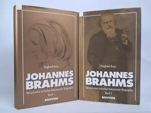 Buch: Johannes Brahms 1+2, Siegfried Kross, 1997, Bouvier Verlag, 2 Bände