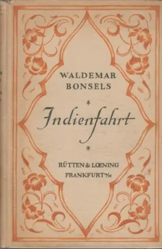 Buch: Indienfahrt, Bonsels, Waldemar. 1921, gebraucht, gut