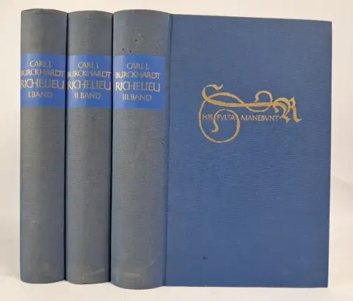 Buch: Richelieu, Carl J. Burckhardt, 3 Bände, 1967, Buchclub Ex Libris