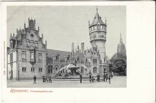 AK Hannover. Flusswasserkunst, um 1900, Louis Glaser, Postkarte, ungelaufen