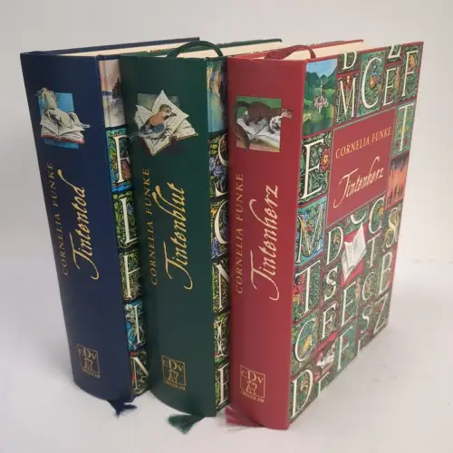 Buch: Cornelia Funke, Tintenwelt - Tintenherz, Tintenblut, Tintentod, 3 Bände