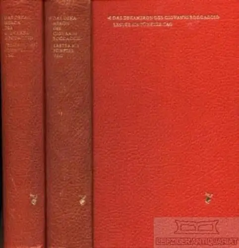 Buch: Das Dekameron, Boccaccio, Giovanni. 2 Bände, 1970, Aufbau-Verlag