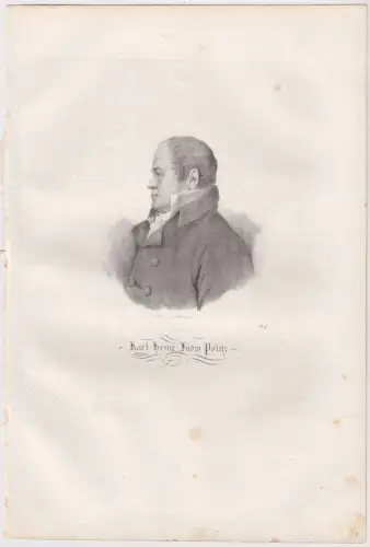 Lithografie: Karl Heinr. Ludw. Pölitz, 1836, Saxonia, Portrait, Eduard Pietzsch