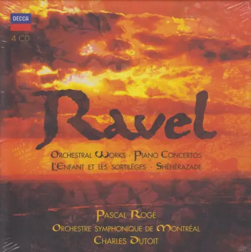 CD-Box: Ravel, Orchestral Works / Piano Concertos u.a., 2005, 4 CDs, wie neu