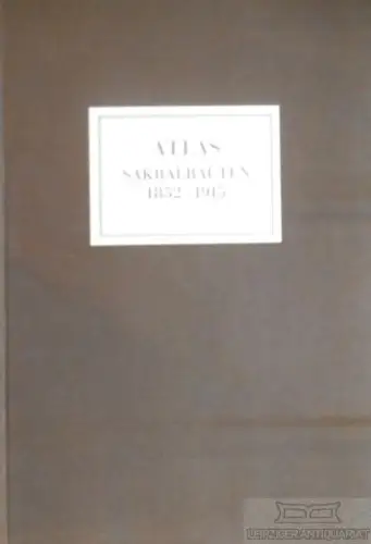 Buch: Atlas Sakralbauten 1852-1915, Berger, Manfred. 1989, gebraucht, gut