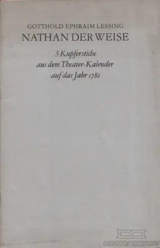 Buch: Gotthold Ephraim Lessing  Nathan der Weise, Kratzsch, Konrad. 1978