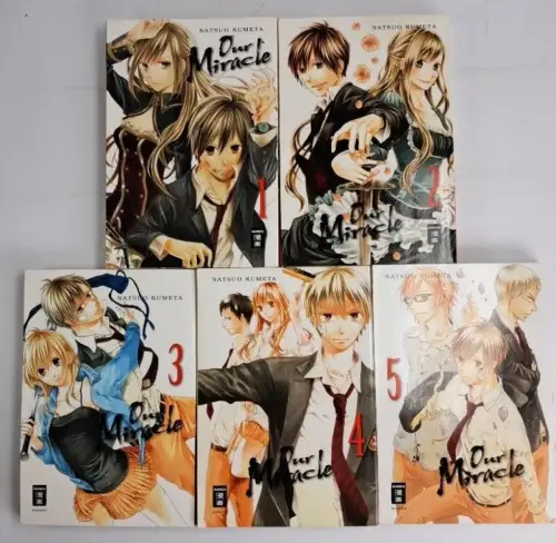 5 Mangas: Our Miracle 1-5, Natsuo Kumeta, Egmont, 5 Bände, gebraucht, sehr gut