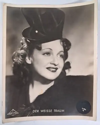 AHF Aushangfoto: Der weiße Traum. Portrait Olly Holzmann, Wien Film, Schwarzweiß